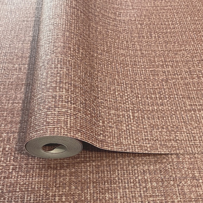 Papel pintado de efecto cestería terracota - TREZANA 10 | MURAKE - 842274