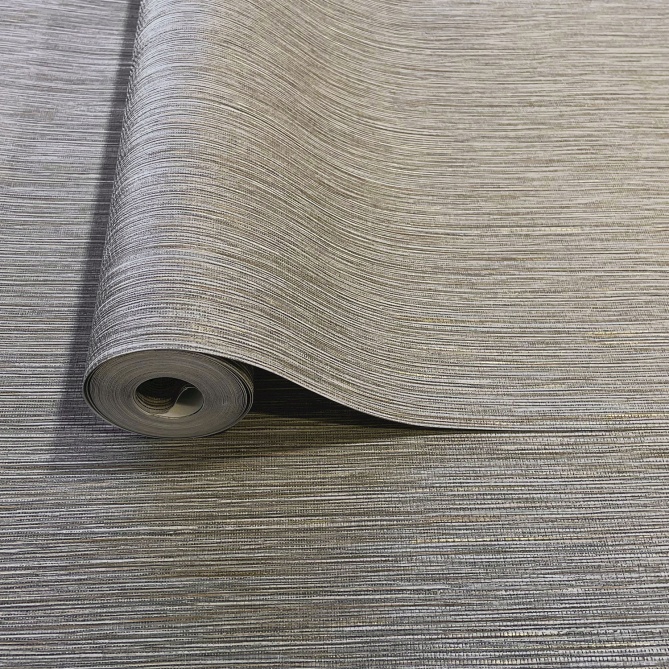 Papel pintado de efecto rafia gris - ORVANTIA 01 | MURAKE - 842276