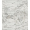 Papel pintado de paisaje oriental gris - MERVANDA 01 | MURAKE - 842118