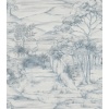 Papel pintado de paisaje oriental azul - MERVANDA 02 | MURAKE - 842119