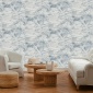 Papel pintado de paisaje oriental azul - MERVANDA 02 | MURAKE - 842119