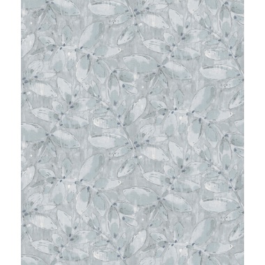 Papel pintado de hojas de acuarela azul - SYLVANDRA 02 | MURAKE - 842123