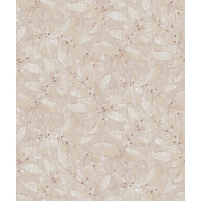 Papel pintado de hojas de acuarela rosa - SYLVANDRA 03 | MURAKE - 842124