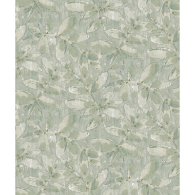 Papel pintado de hojas de acuarela verde - SYLVANDRA 04 | MURAKE - 842125