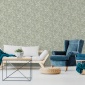 Papel pintado de hojas de acuarela verde - SYLVANDRA 04 | MURAKE - 842125