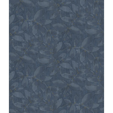 Papel pintado de hojas de acuarela azul - SYLVANDRA 06 | MURAKE - 842127
