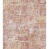 Papel pintado de efecto tejido étnico terracota - KANTORIA 03 | MURAKE - 842130