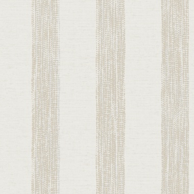 Papel pintado de rayas de efecto textil beige - MESHKARA 01 | MURAKE - 842133