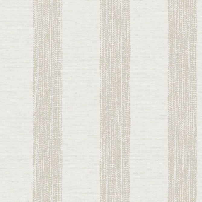 Papel pintado de rayas de efecto textil beige - MESHKARA 01 | MURAKE - 842133