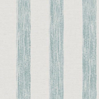 Papel pintado de rayas de efecto textil turquesa - MESHKARA 02 | MURAKE - 842134