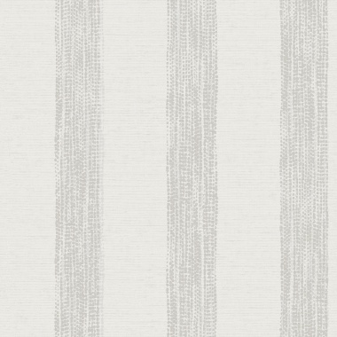 Papel pintado de rayas de efecto textil gris - MESHKARA 04 | MURAKE - 842136