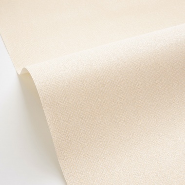 Papel pintado de efecto textil beige cáscara - TESSERA 05 | MURAKE - 880207