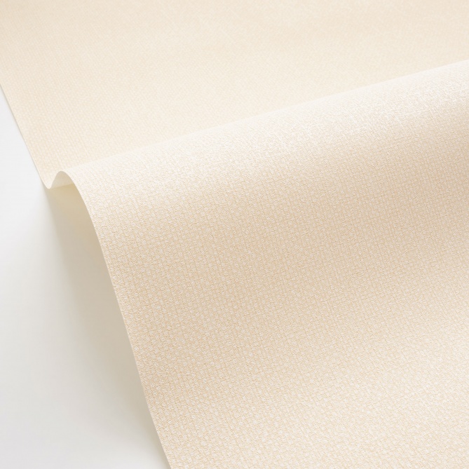 Papel pintado de efecto textil beige cáscara - TESSERA 05 | MURAKE - 880207