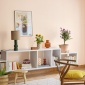 Papel pintado de efecto textil beige cáscara - TESSERA 05 | MURAKE - 880207