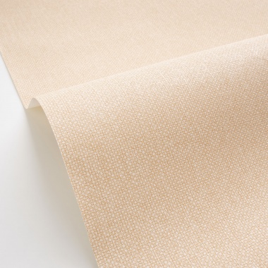 Papel pintado de efecto textil beige praliné - TESSERA 06 | MURAKE - 880208