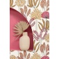 Papel pintado de efecto textil fucsia - TESSERA 17 | MURAKE - 880219