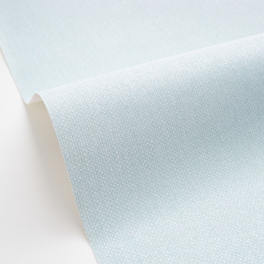 Papel pintado de efecto textil azul glaciar - TESSERA 21 | MURAKE - 880223
