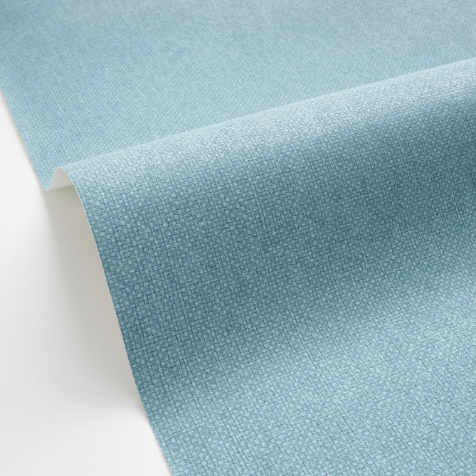Papel pintado de efecto textil azul laguna - TESSERA 22 | MURAKE - 880224