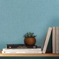 Papel pintado de efecto textil azul laguna - TESSERA 22 | MURAKE - 880224