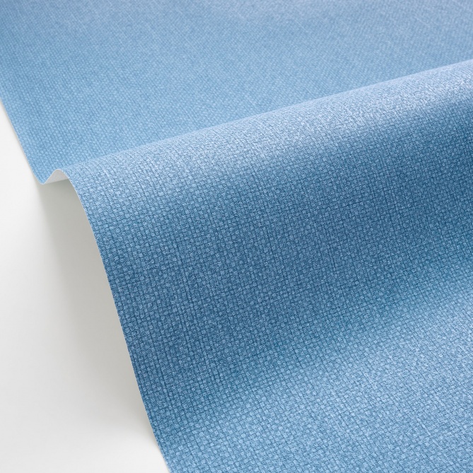 Papel pintado de efecto textil azul denim - TESSERA 23 | MURAKE - 880225