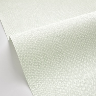 Papel pintado de efecto textil verde almendra - TESSERA 26 | MURAKE - 880228