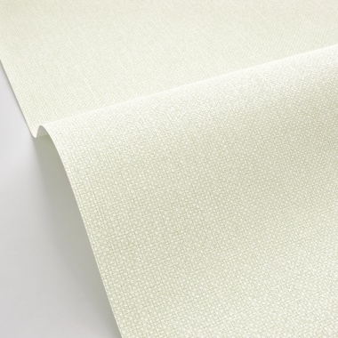 Papel pintado de efecto textil verde liquen - TESSERA 28 | MURAKE - 880230
