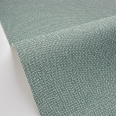 Papel pintado de efecto textil verde eucalipto - TESSERA 29 | MURAKE - 880231