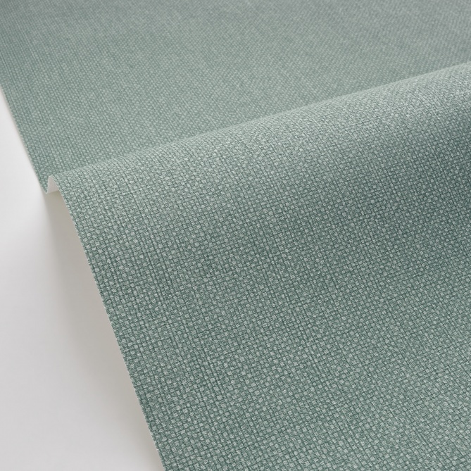Papel pintado de efecto textil verde eucalipto - TESSERA 29 | MURAKE - 880231