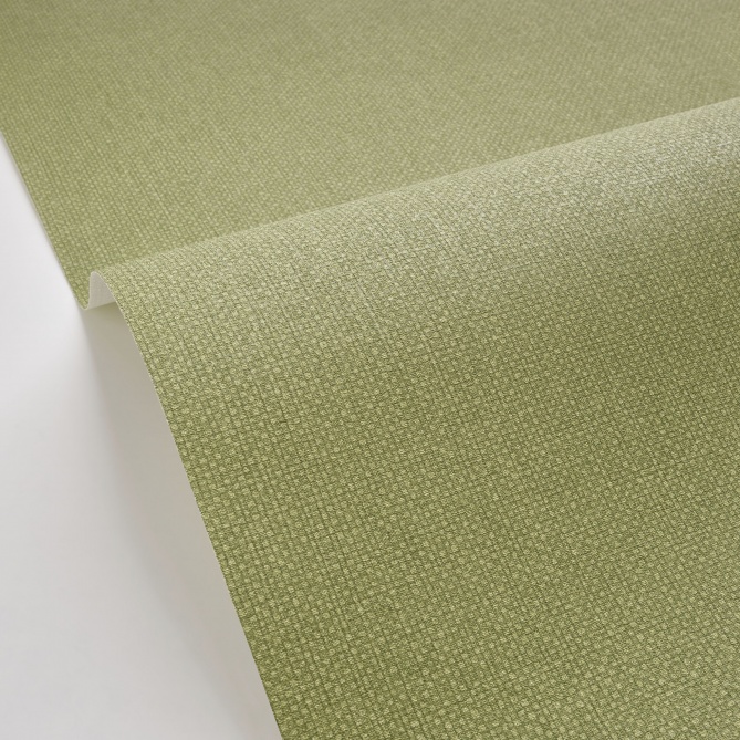 Papel pintado de efecto textil verde caqui - TESSERA 30 | MURAKE - 880232