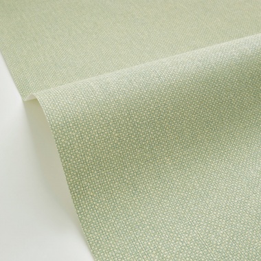 Papel pintado de efecto textil verde amarillento - TESSERA 32 | MURAKE - 880234
