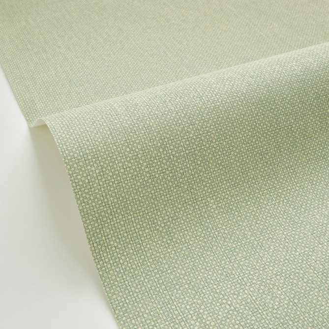 Papel pintado de efecto textil verde amarillento - TESSERA 32 | MURAKE - 880234