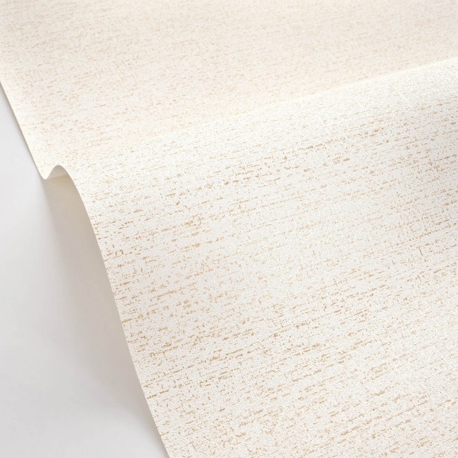 Papel pintado textil metalizado blanco y oro - TESSERA METAL 01 | MURAKE - 880243