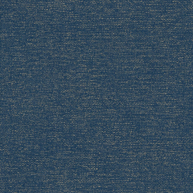 Papel pintado textil metalizado azul de medianoche y oro - TESSERA METAL 05 | MURAKE - 880247