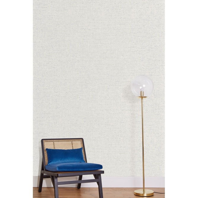 Papel pintado textil metalizado gris y plata - TESSERA METAL 06 | MURAKE - 880248