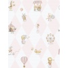 Papel pintado infantil de circo y rombos rosa - ARLECHIN 01 | MURAKE - 842199