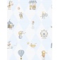 Papel pintado infantil de circo y rombos azul - ARLECHIN 02 | MURAKE - 842200