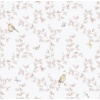 Papel pintado infantil de aves y ramas rosa - MADARKA 01 | MURAKE - 842205