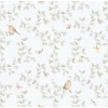 Papel pintado infantil de aves y ramas gris - MADARKA 02 | MURAKE - 842206
