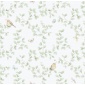 Papel pintado infantil de aves y ramas verde - MADARKA 03 | MURAKE - 842207