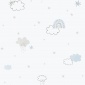 Papel pintado infantil de arcoíris y nubes azul - TECZA 02 | MURAKE - 842220