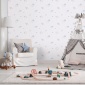 Papel pintado infantil de arcoíris y nubes azul - TECZA 02 | MURAKE - 842220