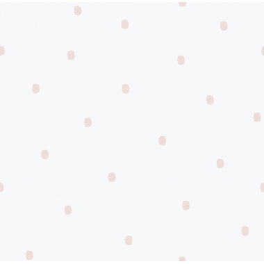 Papel pintado infantil de lunares rosa - MACULATO 01 | MURAKE - 842229