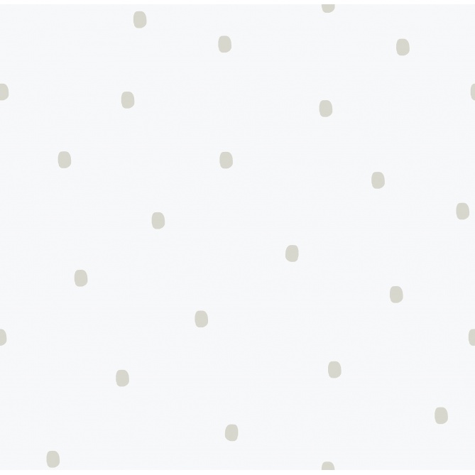 Papel pintado infantil de lunares gris - MACULATO 03 | MURAKE - 842231