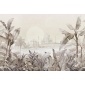 Mural de paisaje tropical beige - OASILA 02 | MURAKE - M20004
