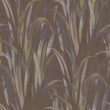 Papel pintado espigas y hojas marrón - NARIVA 07 | MURAKE - 836706