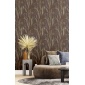 Papel pintado espigas y hojas marrón - NARIVA 07 | MURAKE - 836706