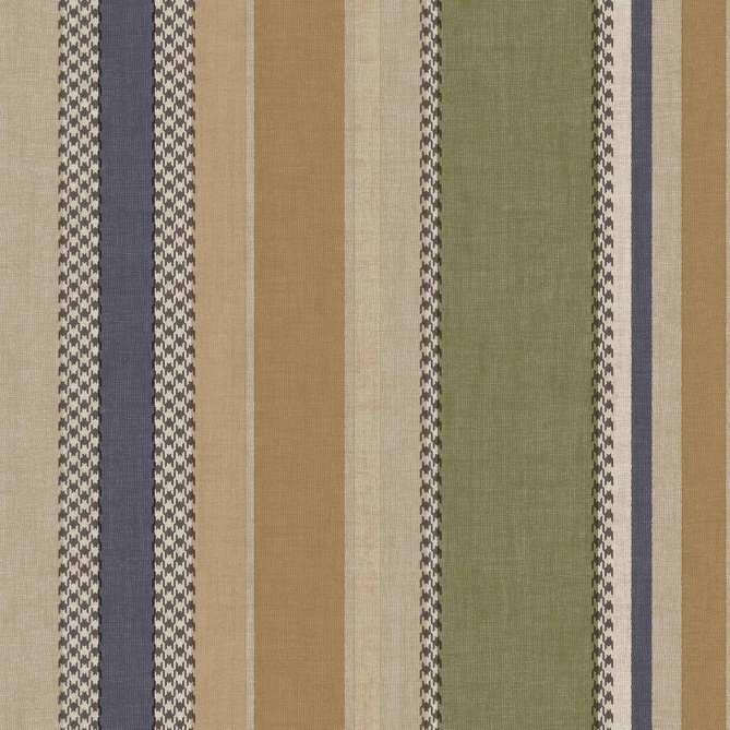 Papel pintado rayas y pata de gallo beige - RILONA 01 | MURAKE - 836726
