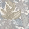 Papel pintado hojas tropicales gris - VENALIA 04 | MURAKE - 836710