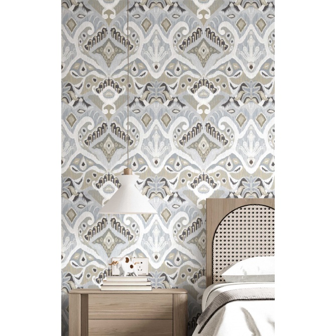 Papel pintado kilim azul - KANTRA 03 | MURAKE - 836715