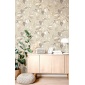 Papel pintado ramas y hojas colgantes beige - SARAVI 01 | MURAKE - 836717